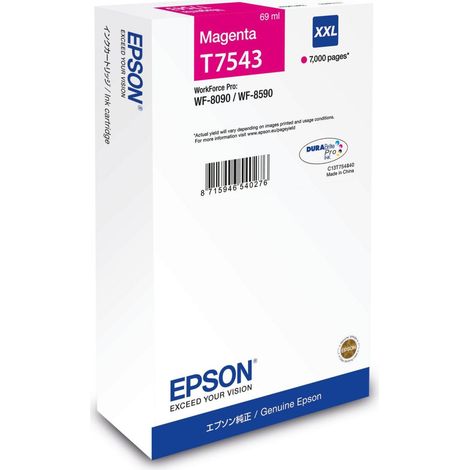 Epson C13T75434N cartucho de tinta 1 pieza(s) Original Extra (Súper) alto rendimiento Magenta