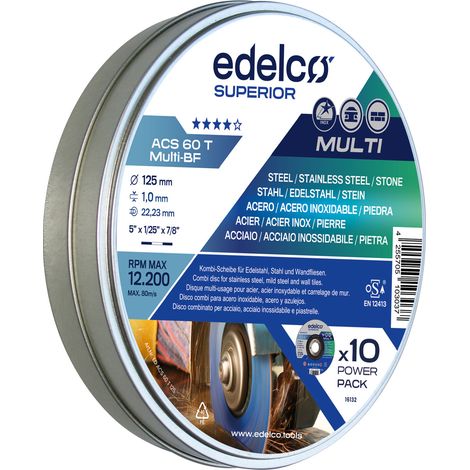 EDELCO Power-Pack Dose mit 10 ACS 60 T Metalltrennscheiben (125 mm) (1/2)