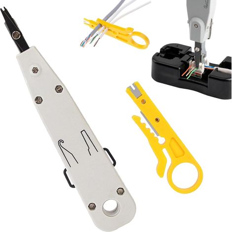 Lot de 2 outils de pose, boîte réseau, pince réseau en saillie, boîte d'éléphone, boîte éléphant encastrée pour appareils de test, outils multifonctions (1/5)