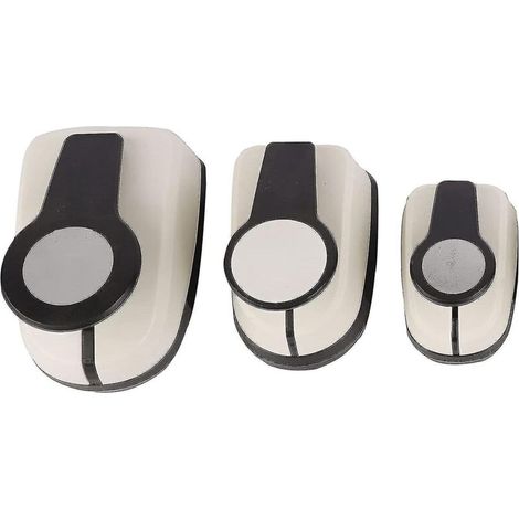 Ensemble de 3 perforatrices à papier pour loisirs créatifs, trous de 9/16/25 mm (1/3)