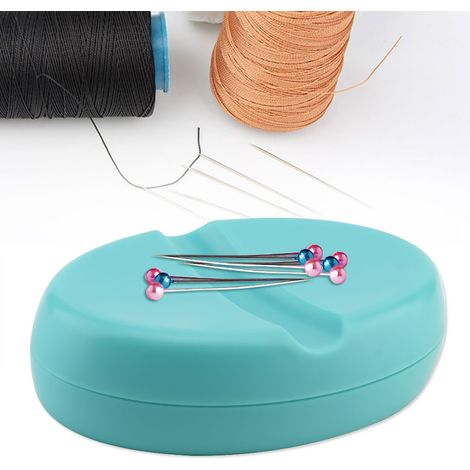 Lot aimanté multifonction couture, sans boîte rangement, accessoire cuir DIY bleu (1/5)