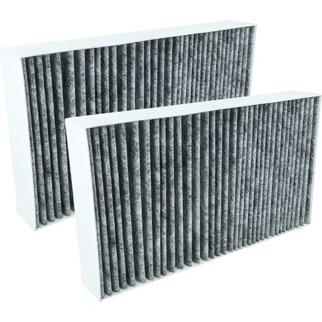 vhbw 2x Aktivkohlefilter kompatibel mit Miele DA9021, DA9091W, DA9090W, DA9298W Dunstabzugshaube