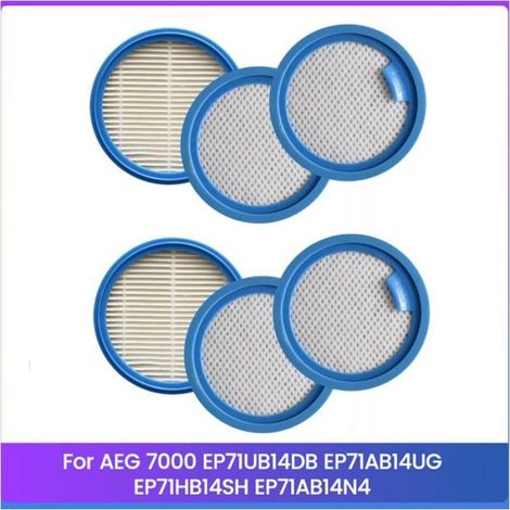 Filtre de Rechange - Pour Aspirateur Sans Fil AEG 7000 - Compatible EP71UB14DB EP71AB14UG EP71HB14SH EP71AB14N4 - 6 Pièces (1/5)