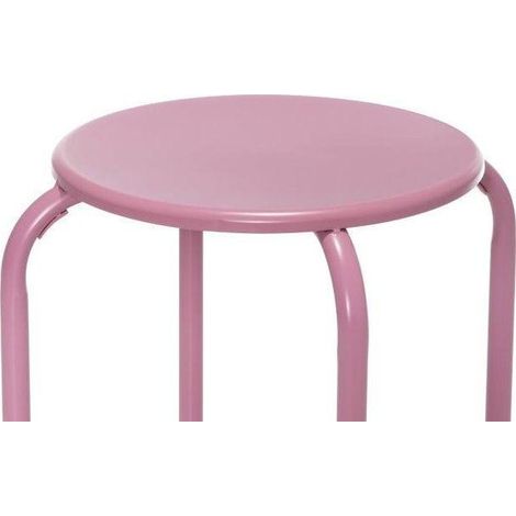 4living sgabello multifunzionale rosa 30 cm di diametro