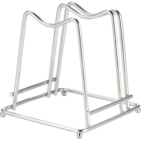 Stainless Steel Cutting Board Holder Chopping Board Stand Rack Kitchen Household Organizer (1/5)