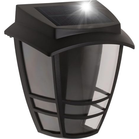 Lampe Solaire Murale Exterieur, IP44, Luminosité & Durée Réglables, Chaude 3000K, Lampe Solaire Extérieur Pour Jardin Terrasse Allée (1/5)