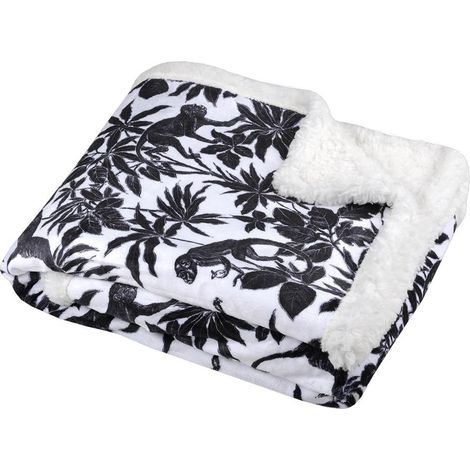 Plaid sherpa 130 x 160 cm Sapajou