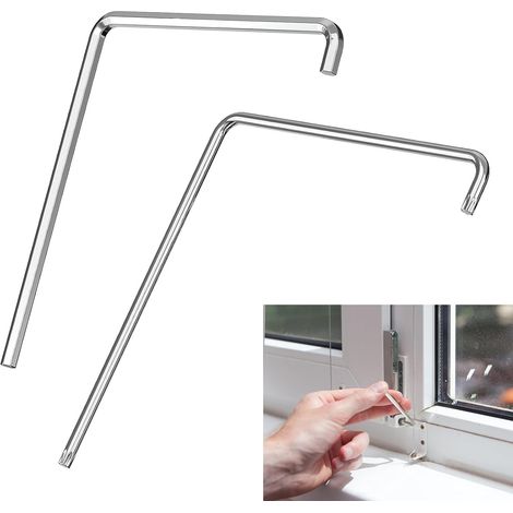 2 Pièces util de Réglage de Fenêtre, Clé Allen 4mm & TORX TX15, Kit d'outils de Réglage de Fenêtre, Clé de Réglage Fenêtre, pour un Ajustement Polyvalent des Ferrures de Fenêtre (1/5)