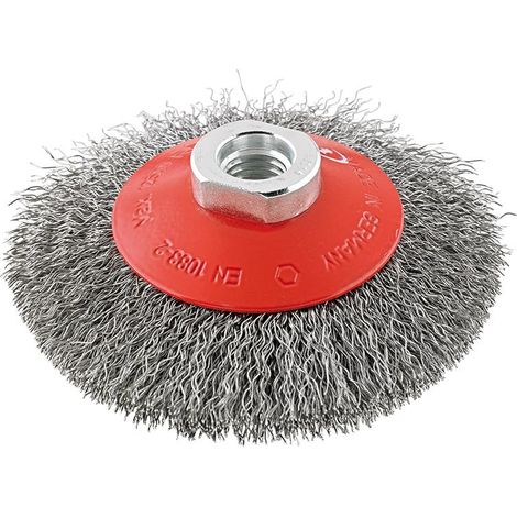 FORMAT Kegelbürste Stahldraht M14 100x0,30mm gewellt (1/3)