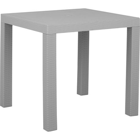 Garden Dining Table FOSSANO 80 cm 80 cm Light Grey
