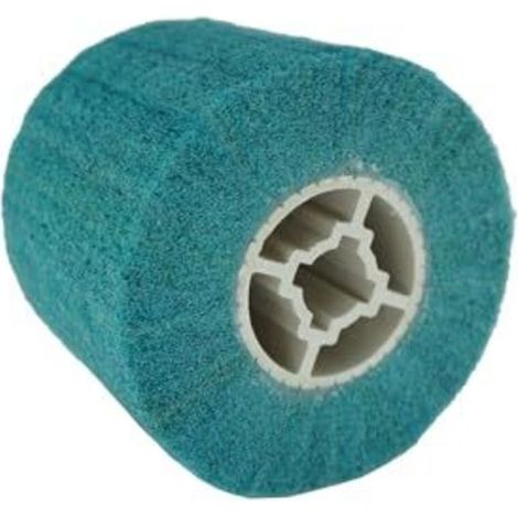 Brosse abrasive pour rouleau, brosse en nylon, manchons abrasifs pour rouleaux abrasifs et machines de finition satinée, grain 320, rouleau de finition satinée pour le polissage des surfaces en bois e