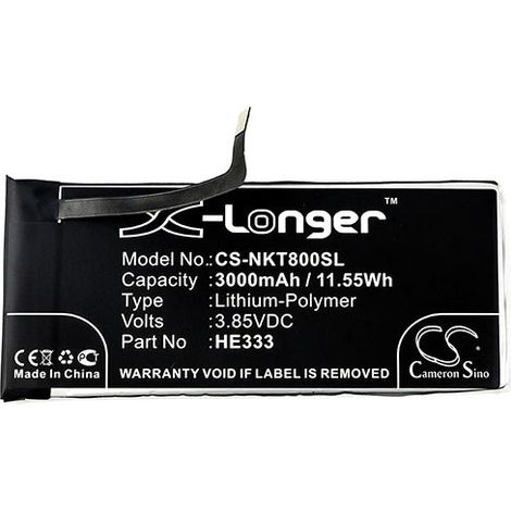NX - Batterie téléphone, smartphone, GSM pour Nokia 3.85V 3000mAh - HE333 (1/2)