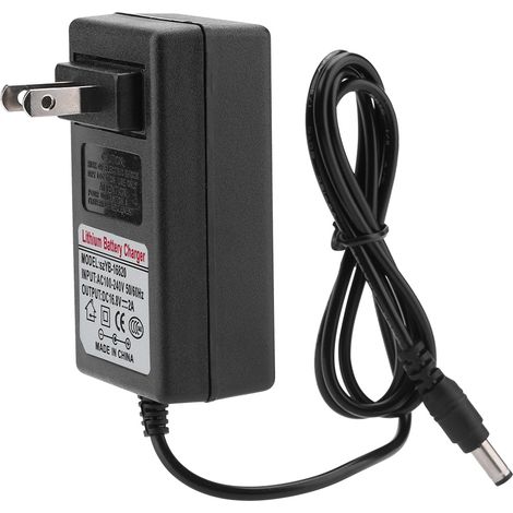 Chargeur de batterie lithium-ion 16.8V 2A, adaptateur secteur AC100-240V vers DC, charge sécurisée, remplacement pour batterie rechargeable, prise américaine (1/5)