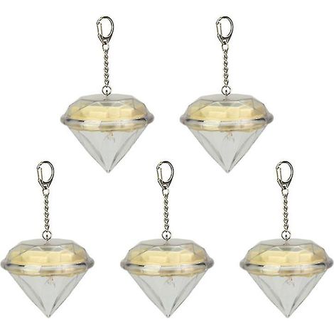 Lot de 5 lampes solaires en forme de diamant (1/3)