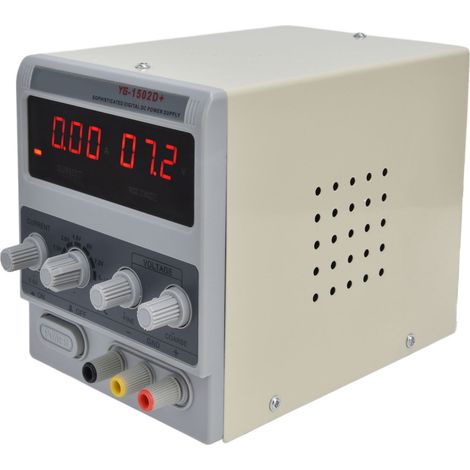 Alimentation CC à découpage réglable à 3 chiffres pour tests DIY 15V 2A 1502D+ (prise UE 220V)