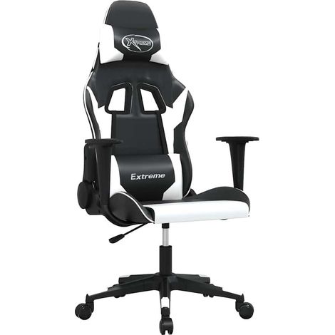 Maison Exclusive - Chaise de jeu Noir et blanc Similicuir (1/5)