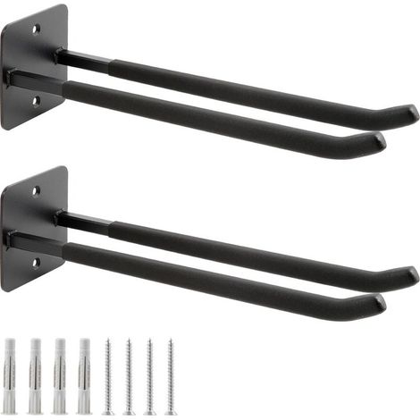 Crochets de garage, porte-manteau mural, organiseur de hangar, organiseur d'outils lourds, cintres, crochets de garage pour outils de jardin (1/4)