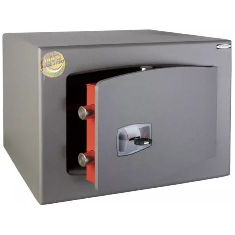 TECHNOMAX – Coffre-fort à fixer à clé double panneton, 4 pênes, 31 L, 28x40x35 cm
