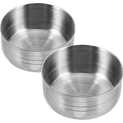 Cocktailshaker-Deckel aus Edelstahl – 3,80 x 3,80 x 2,15 cm – Silber (1/4)