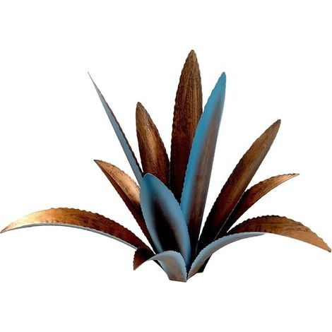 UANGLI Art de cour d'agave en métal, statue de sculpture de jardin rustique tequila, plantes d'agave en métal, plantes en métal d'agave pour cour, ornements de pelouse de jardin (1/5)