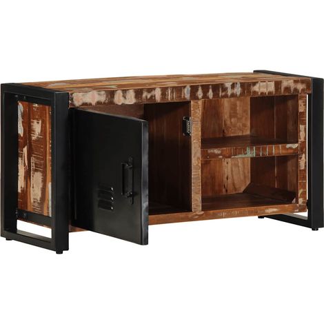 Meuble TV,Banc TV,Armoire TV 80x30x40 cm bois de récupération massif CFW689454 (1/5)