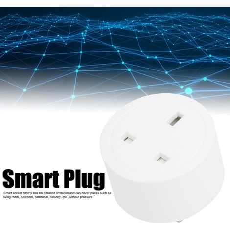 Prise connectée GT-SS102 avec Wi-Fi, prise sans fil, prise intelligente télécommandée, prise standard britannique, 100-240 V CA (1/5)