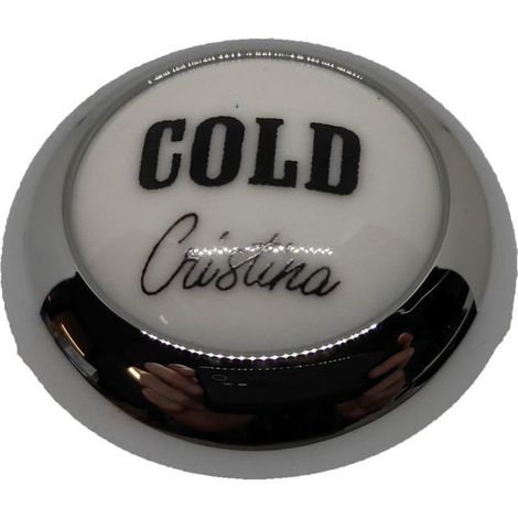 Ricambio placchetta COLD cromata per miscelatore Cristina CRIPR6312Q51 (1/2)