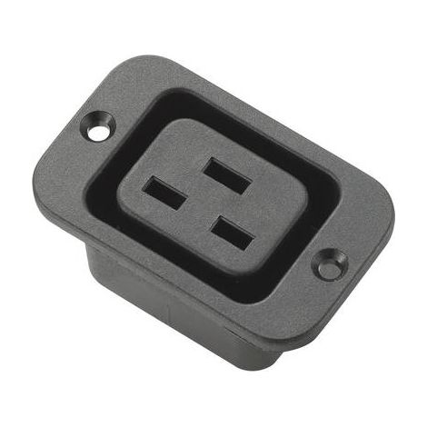 Connectique pour appareils réfrigérants TRU COMPONENTS 715481 embase femelle, verticale Nombre total de pôles: 2 + PE 16 A noir 1 pc(s) S849351 (1/2)