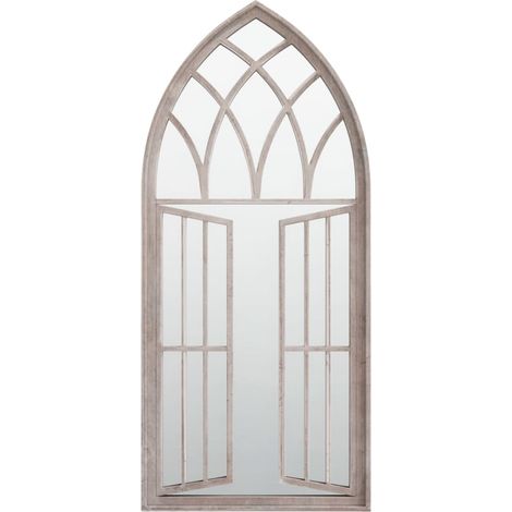 Maison Exclusive - Specchio da Giardino Sabbia 100x45 cm in Ferro per Uso Esterno