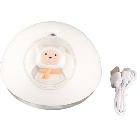 Humidificateur Portable USB - Brumisation Silencieuse 38dB - Lumière D Ambiance Colorée - Pour Bureau Et Chambre - Interface Type C (1/5)