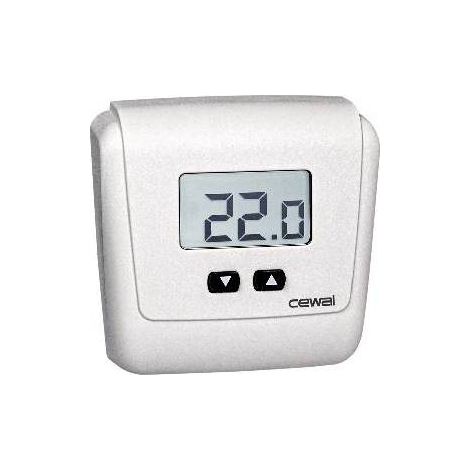 TERMOSTATO ELETTRONICO DA PARETE ET05 Misura: Bianco