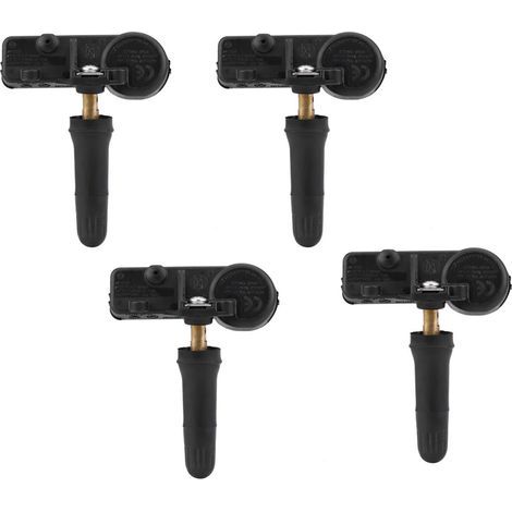 Tbest 4 Pièces Capteur de Surveillance de Pression des Pneus TPMS de Voiture Matériau ABS de Haute qualité Noir 5. X 5cm pour 56029398AB 56029398AA 68142397AA (1/5)