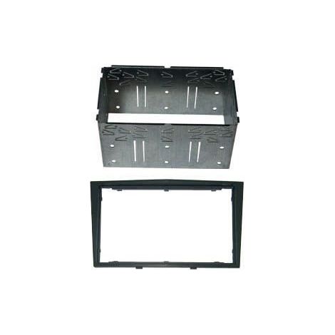 Adaptateur façade autoradio Double DIN - AUTOLEADS - Opel Corsa 2006 - 2 DIN - gris anthracite - cage métallique
