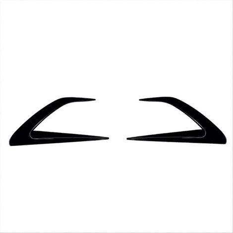 Spoiler divisor de parachoques delantero para coche en color negro brillante (1/5)