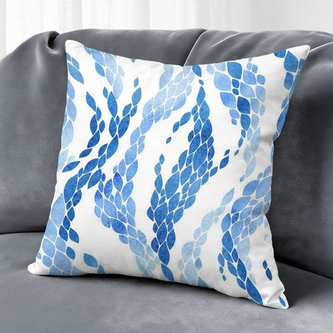 Housse de coussin fleurs colorées, décoration canapé maison,50×50cm (1/5)