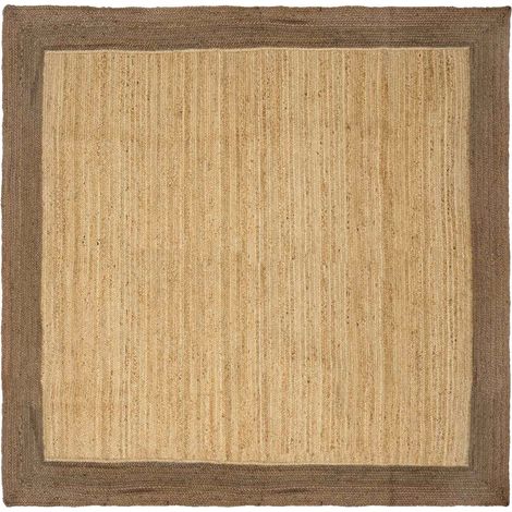Bereichsteppiche Grau 200 x 200 cm Jute vidaXL