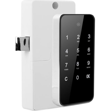 Serrure électronique à code sans clé avec écran tactile numérique pour classeur/casier SaunaSilver (1/5)