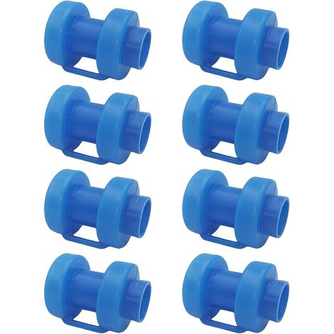 Set di 8 tappi terminali per trampolino, protezione per barre di rete, tappo per pali Ø 25 mm, sicurezza