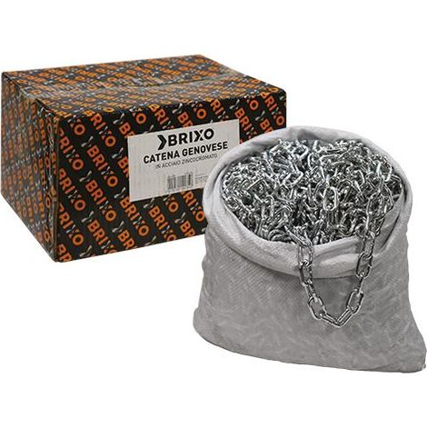 Catena genovese Brixo in scatola - No 18 - mm. 3,4 - mt. 100
