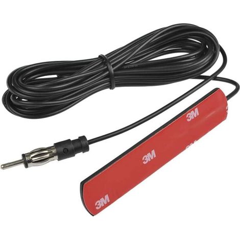 Antenne universelle pour voiture - 309 Antenne universelle pour voiture, câble de 5 m pour montage sur pare-brise (1/5)
