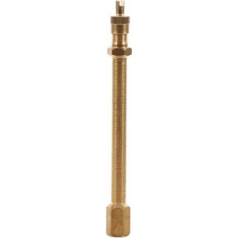 Extension de valve de pneu en laiton 140 mm – Adaptateur gonflage haute précision pour jantes profondes (1/4)
