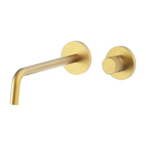 Außen-Set für Unterputz-Waschtischmischer Honey Gold, mit Auslauf 248 mm. Paffoni Serie Jo JOBOX106HGSP70 Honey Gold Spazzolato (1/2)