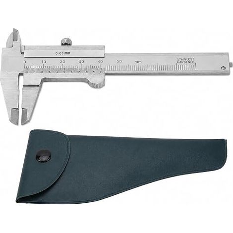 Vernier 0-50mm Tool Portable Stainless Steel for Jewelry Gems Coins Antiques (1/5)