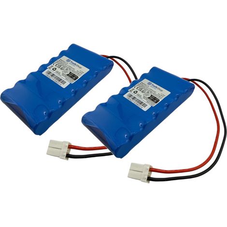 2x Trade-Shop Li-Ion Akku 25,9V / 2500mAh kompatibel mit Ambrogio L15 Deluxe, AM015D0FAZ, L20 Twenty Deluxe, L20e Lite ersetzt 015E00600, 015E00600A