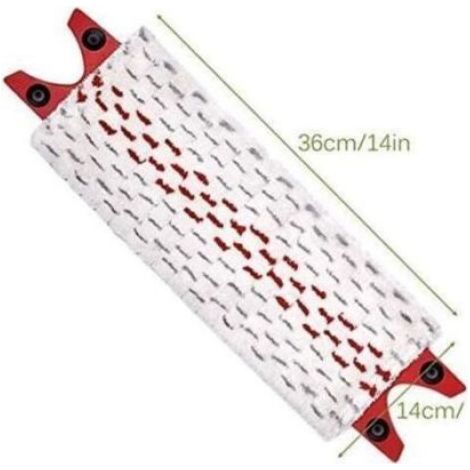 6pcs Lavette microfibre - Nettoyage efficace sans produit Adaptée sols durs - Balayage Vileda EasyWring - 36 x 14 cm (1/5)