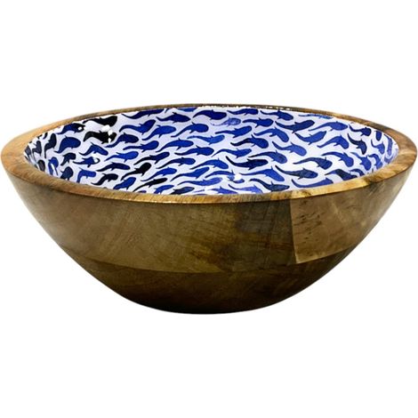 Signes Grimalt Cuenco Bol Cocina  Cuenco Peces L Cajas Y Bandejas Azul 26x26x10cm 37829 (1/4)