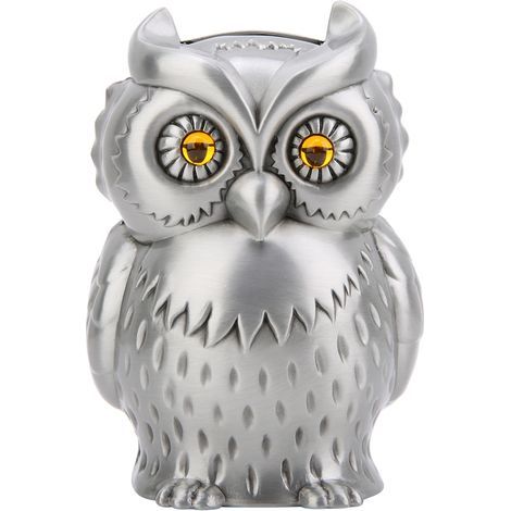 Handgefertigte Eulen-Spardose aus Metall – Wohnaccessoire und originelles Geschenk (1/5)