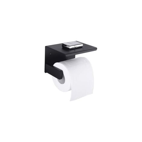 Portepapier en acier inoxydable, avec couvercle sur le dessus, porteserviettes en papier à double usage avec trous et sans trous, avec vis à colle, adapté à la cuisine, à la salle de bain et aux toi (1/3)