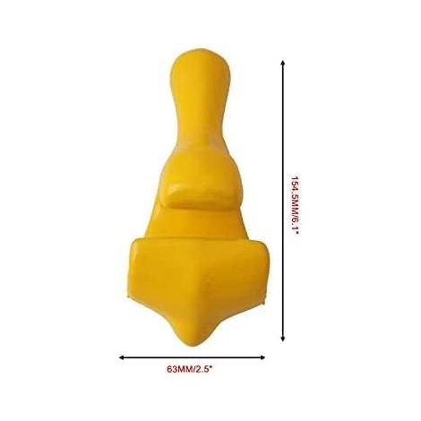 Démonte-pneus en caoutchouc recouvert de perles, dispositif de retenue jaune pour moto, compatible avec la plupart des modè (1/3)