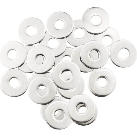 M10-Metallscheiben, 20 Edelstahlscheiben, M10 x 30 mm Flachscheiben, Unterlegscheiben aus Edelstahl 304, Cent-Unterlegscheiben für Schrauben und Muttern